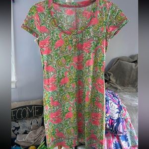 Lily Pulitzer flamingo t shirt dress